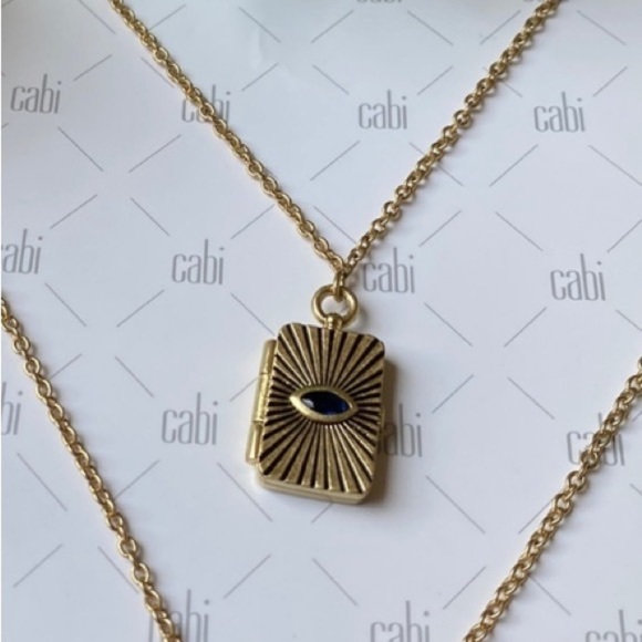 CAbi Jewelry - NWT Cabi Diary Eye Locket Necklace